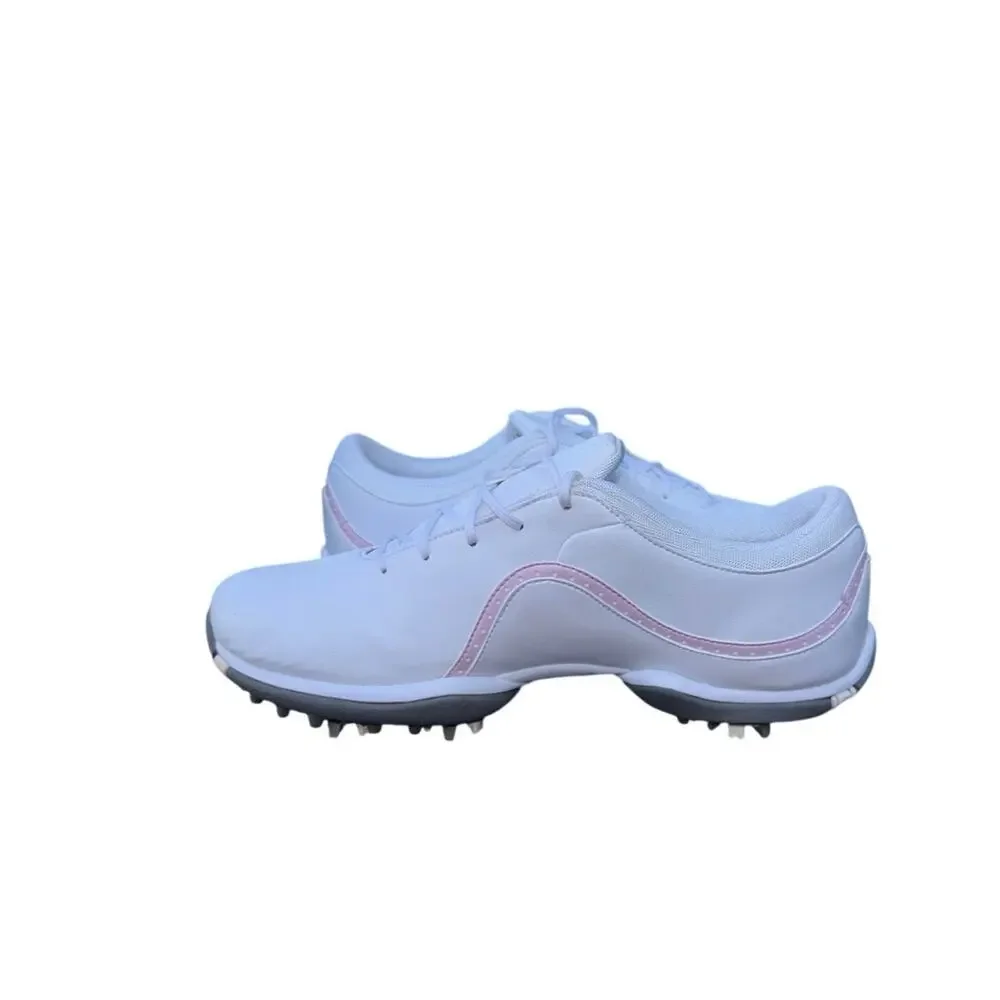 Nike Vapor Golf Shoes Cleats White Pink Foam (AQ2324-101) Comfort Womens 8 EUC